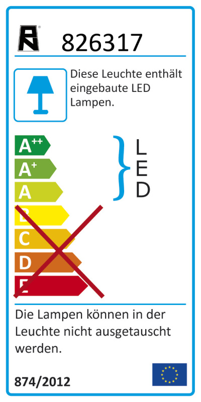 LED-Deckenleuchte - Stahl