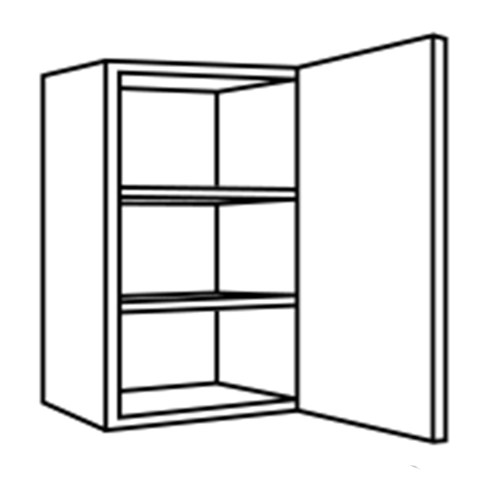 Hängeschrank - anthrazit-Sonoma Eiche - 50 cm breit
