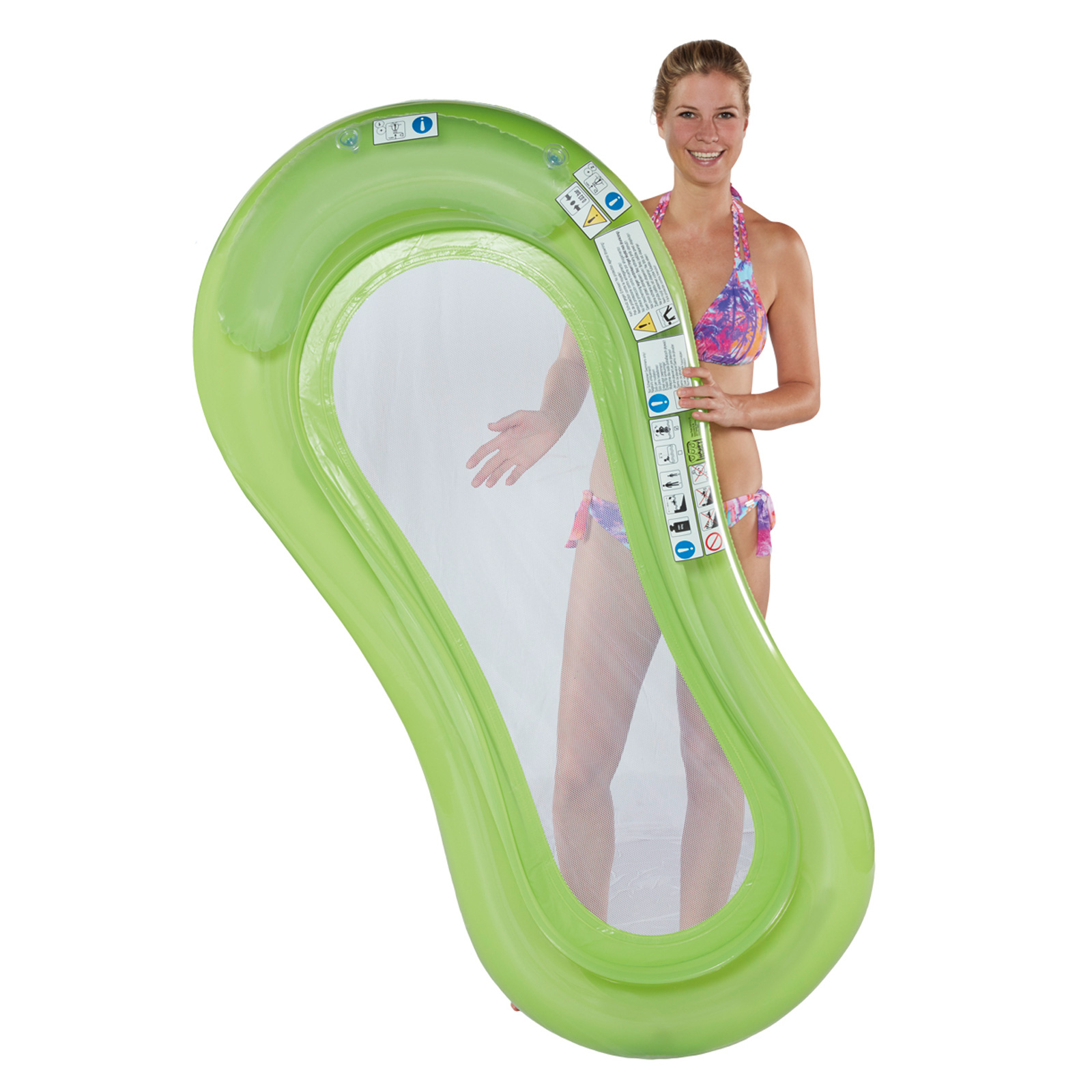 Wasserhängematte - grün - Kunststoff - 172 cm lang