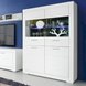 Vitrine SNOW - weiß - matt - mit Beleuchtung