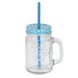 Trinkbecher - Glas - 400 ml - farbig sortiert
