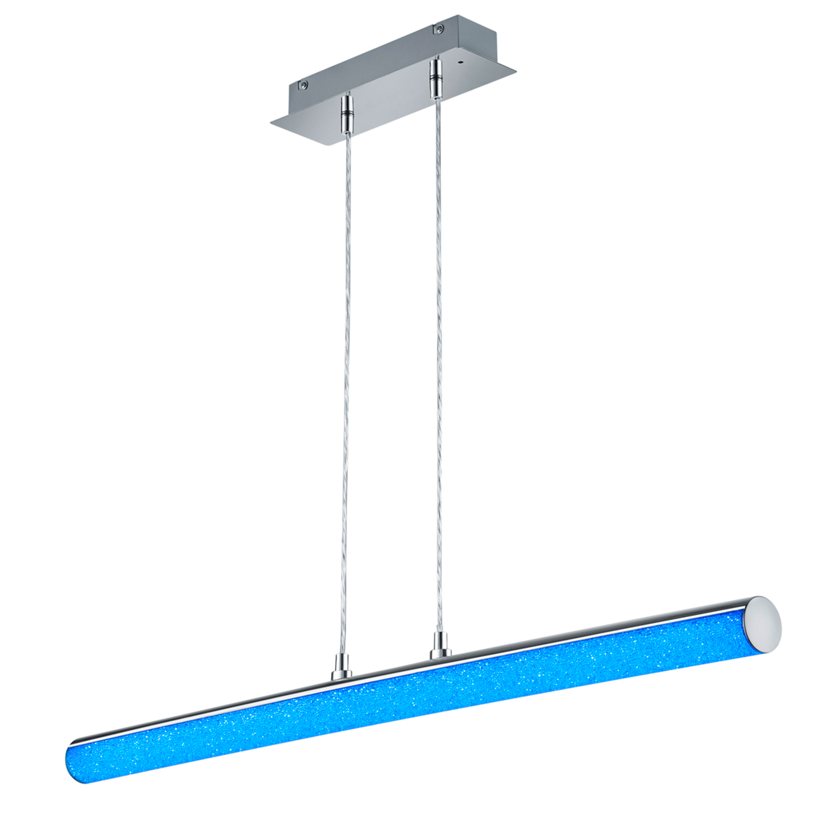 LED-RGB-Pendelleuchte - chrom - dimmbar