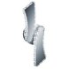 LED-Wandleuchte - chrom - Glas - 35 cm