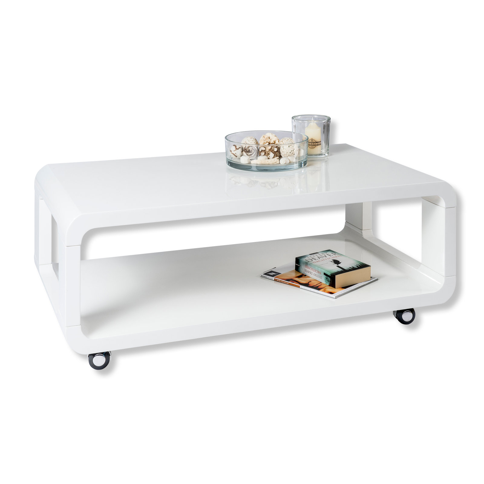 Couchtisch Weiss Hochglanz Roller Zuhause