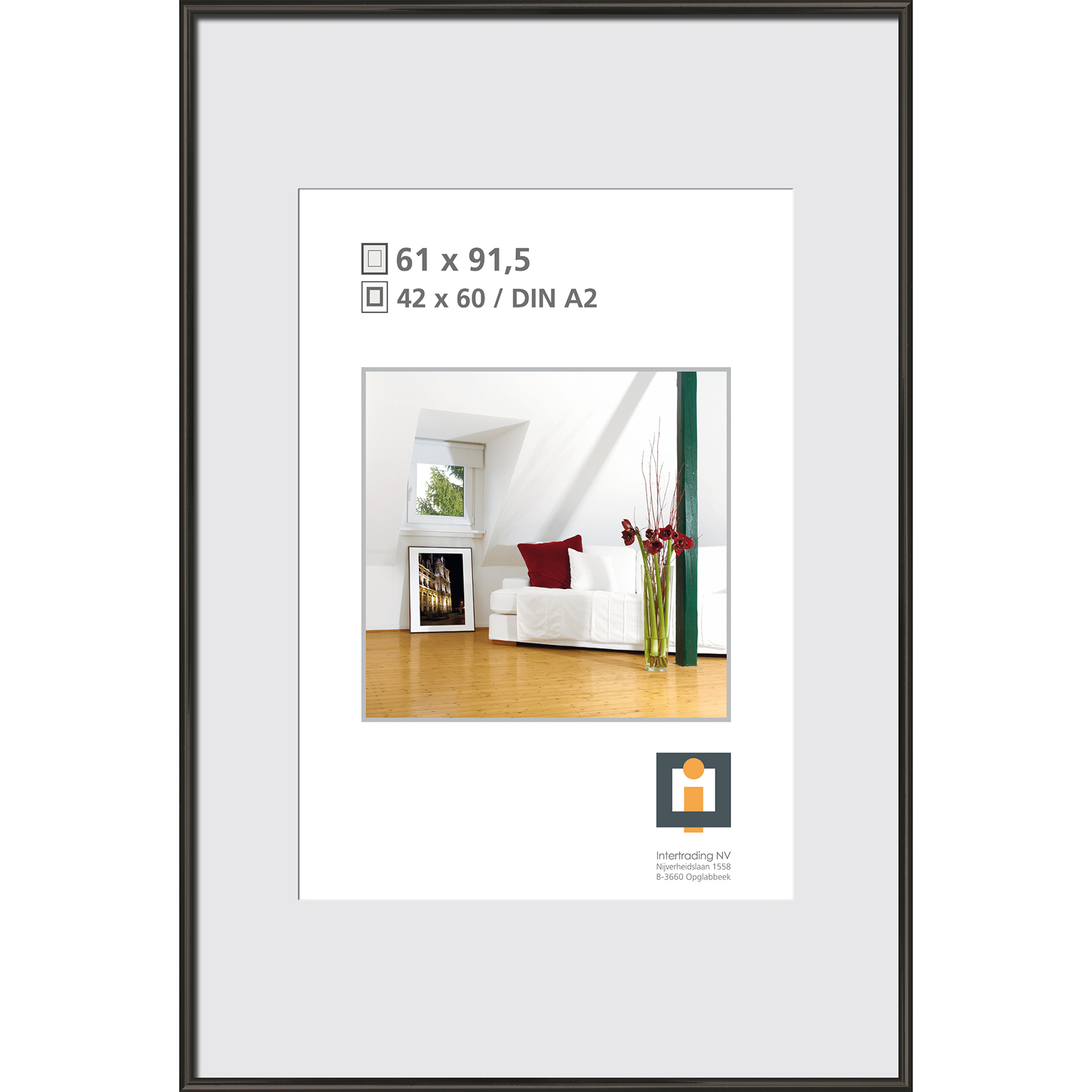 Bilderrahmen schwarz Kunststoff 61x91,5 cm Online bei ROLLER kaufen