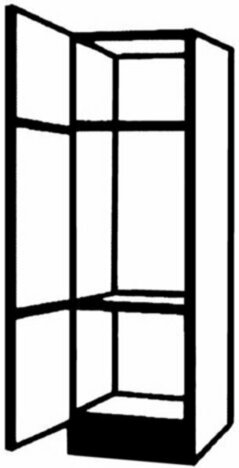 Kühlschrankumbau - weiß Lacklaminat-weiß - 60 cm