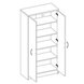 Schrank OPTIMUS - Beton-weiß - 148 cm hoch