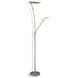 LAMPURA LED-Deckenfluter - silber - 180 cm