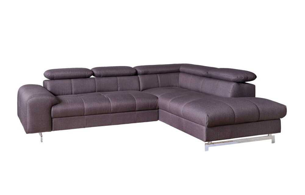 Ecksofa anthracite Liegefunktion Ottomane rechts Online bei