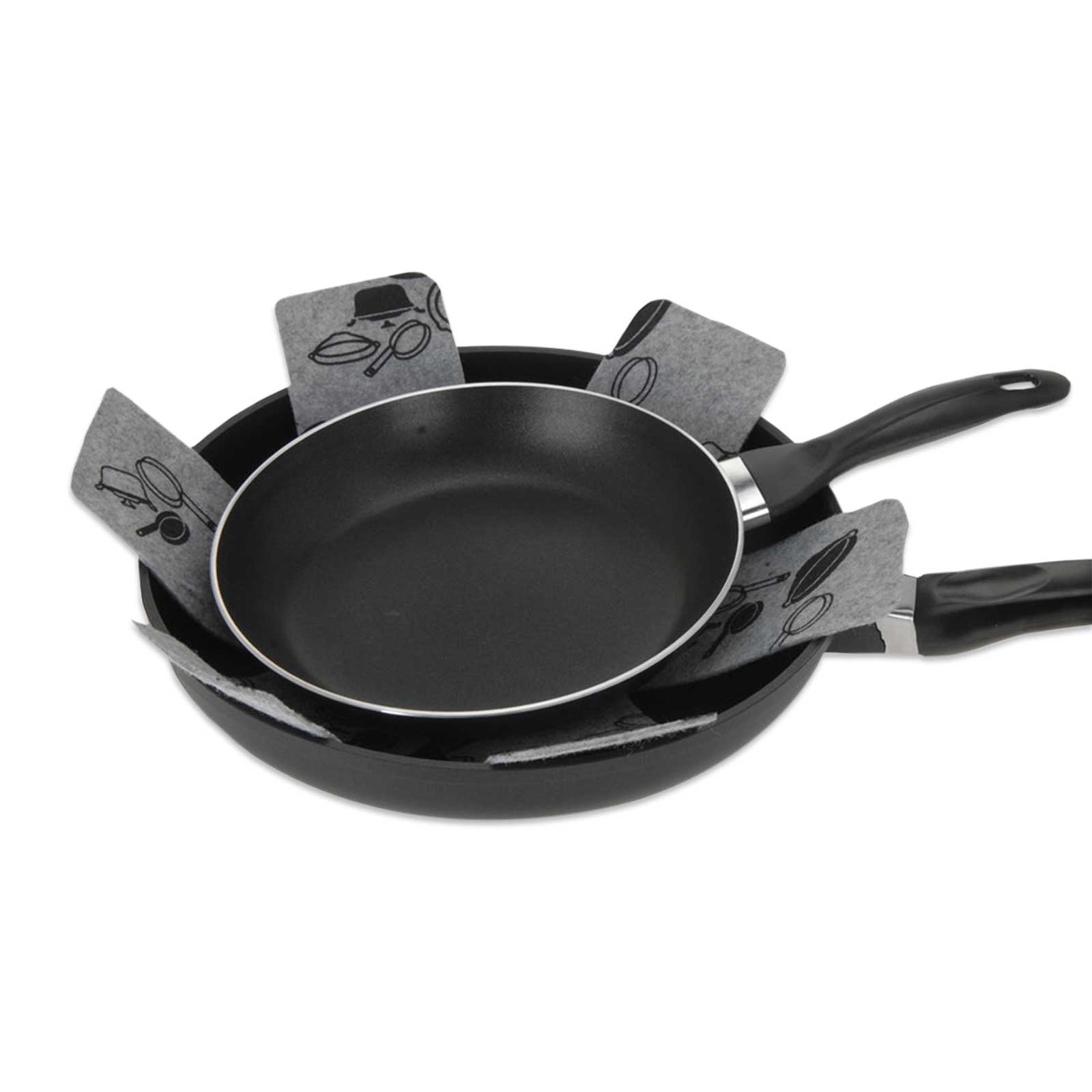 3er-Set Pfannenschutz - farblich sortiert - ∅ 38 cm