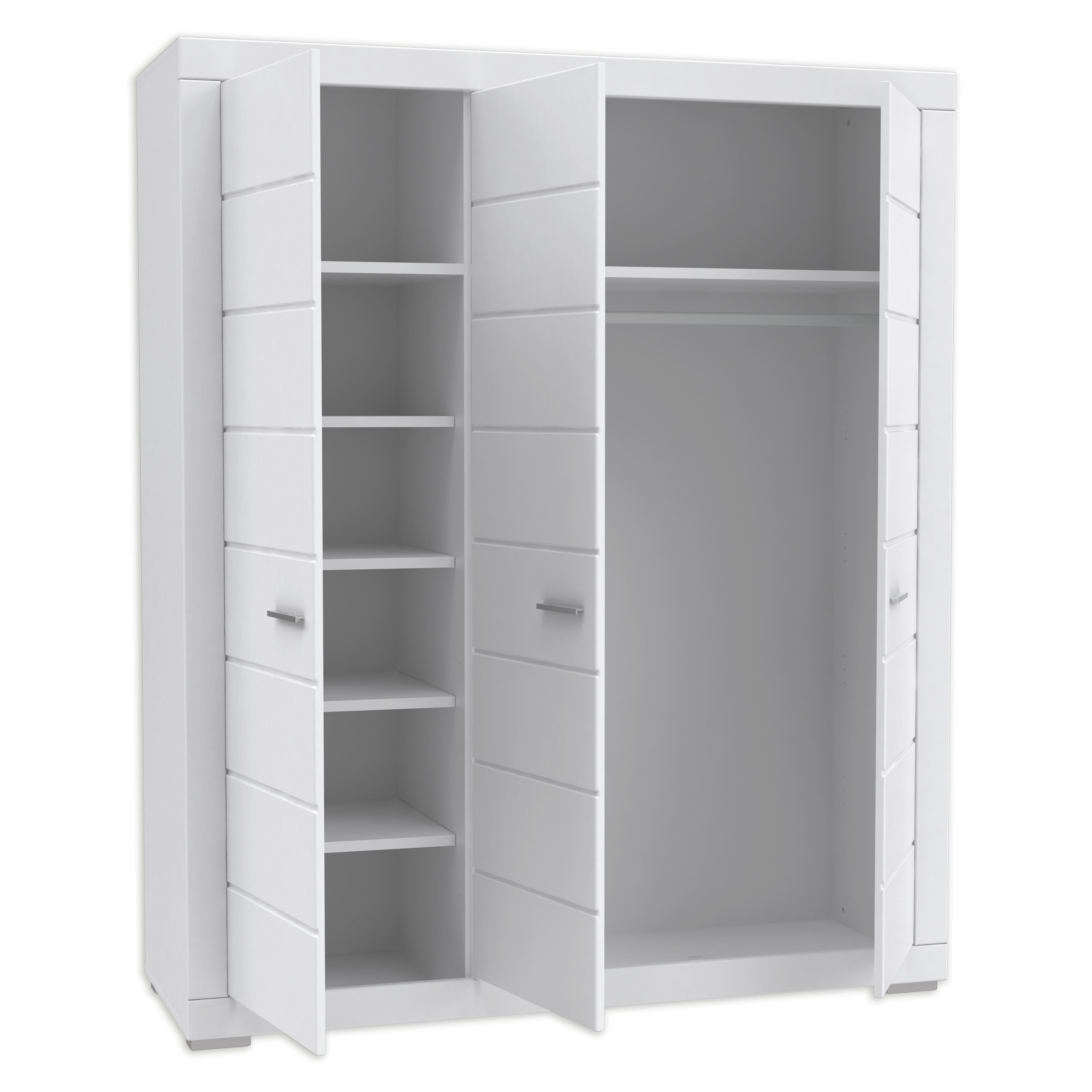 Drehtürenschrank weiß 166 cm breit Online bei ROLLER kaufen