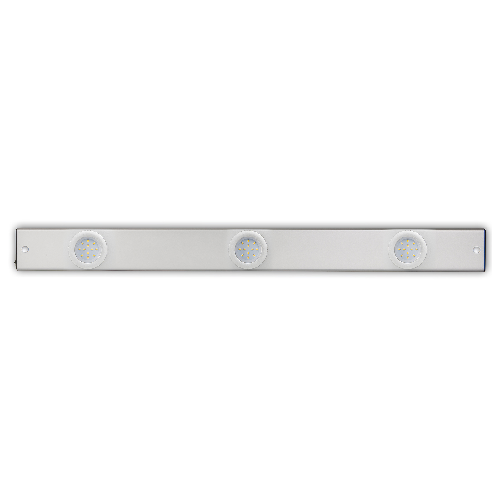 LED-Unterbauleuchte - silber - 3 Spots