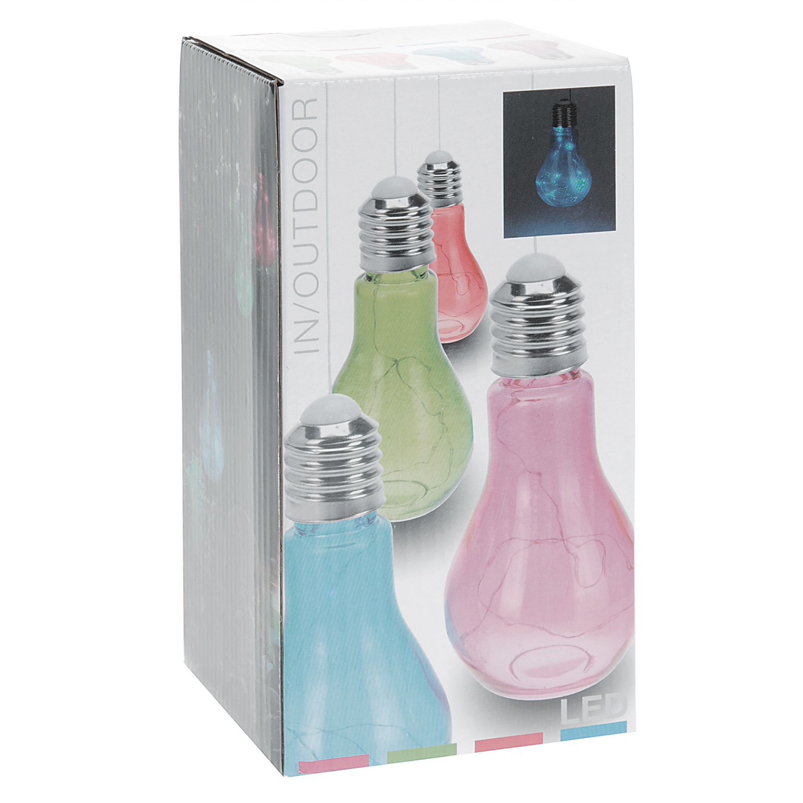 LED-Partyleuchte - farbig sortiert - 19,5 cm hoch