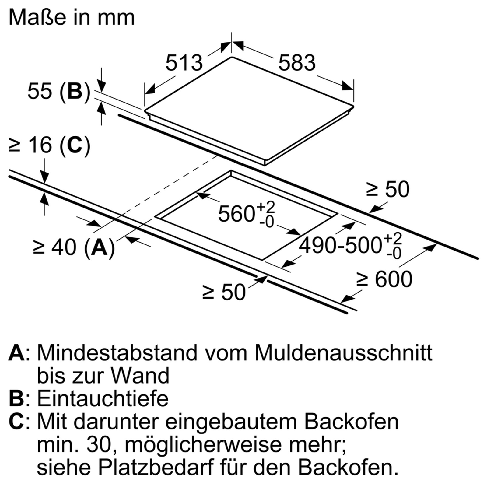 SIEMENS Induktions-Glaskeramikkochfeld EH645BFB1 - autark - 60 cm