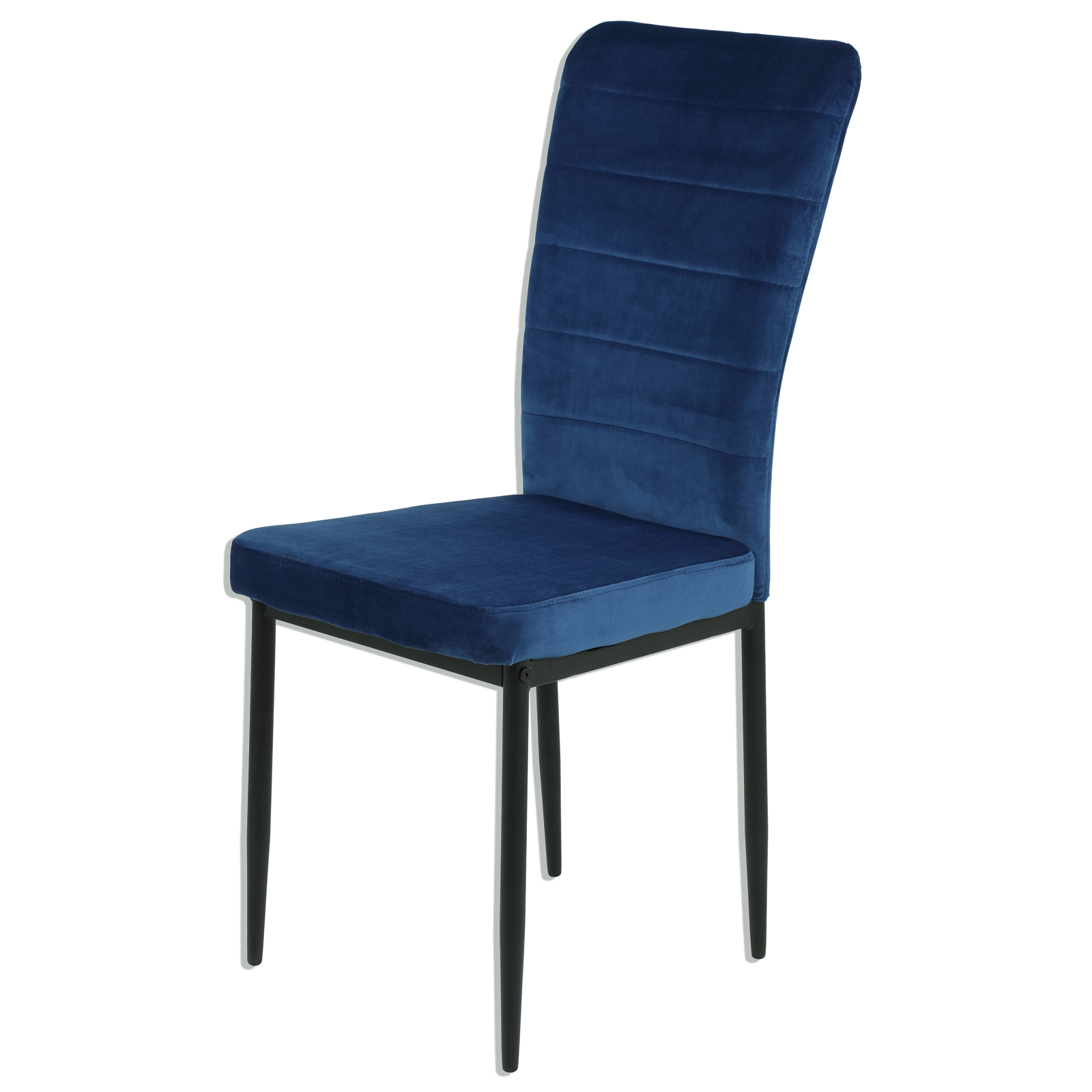 Stuhl - blau - Samtvelour
