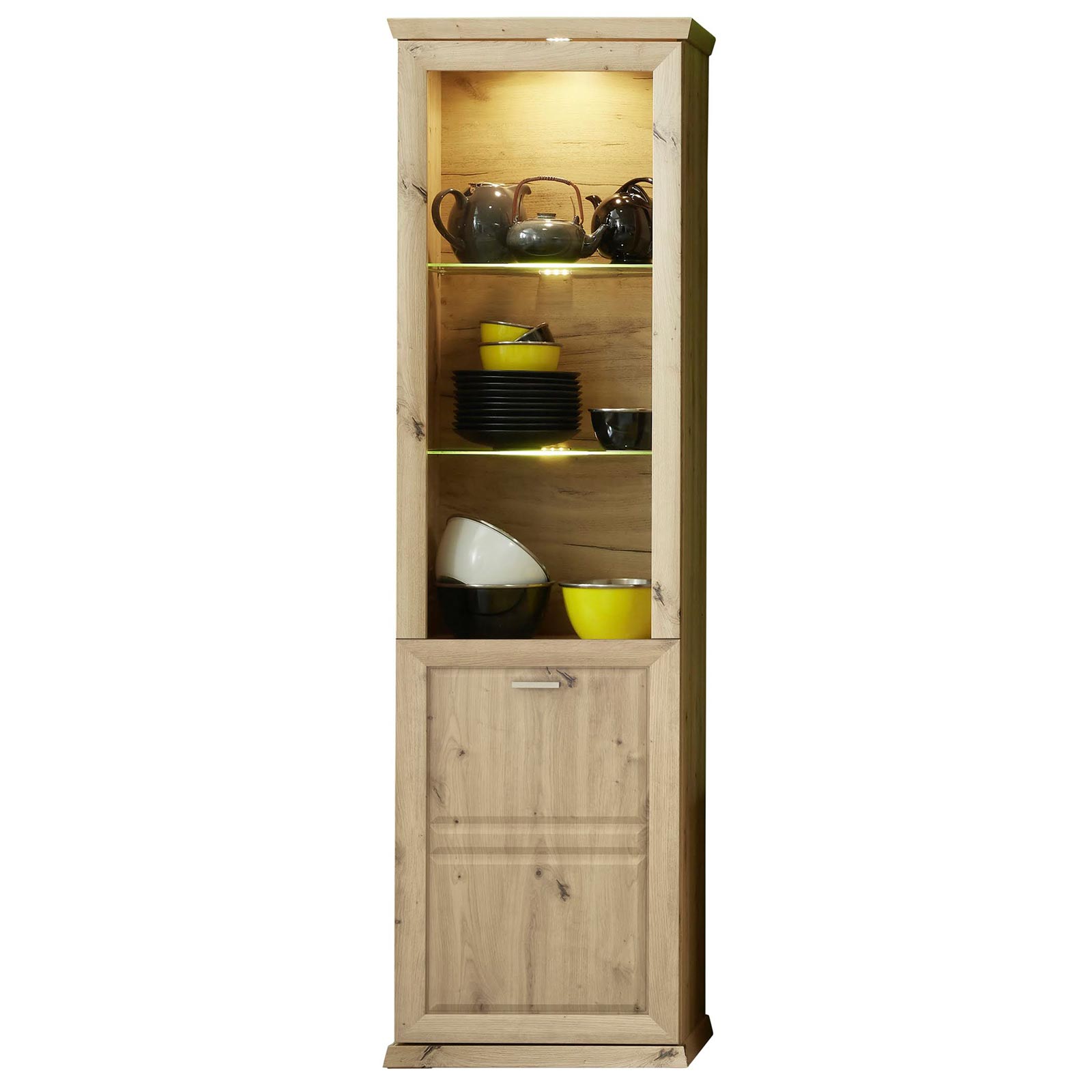 Vitrine - Artisan Eiche - 196 cm hoch