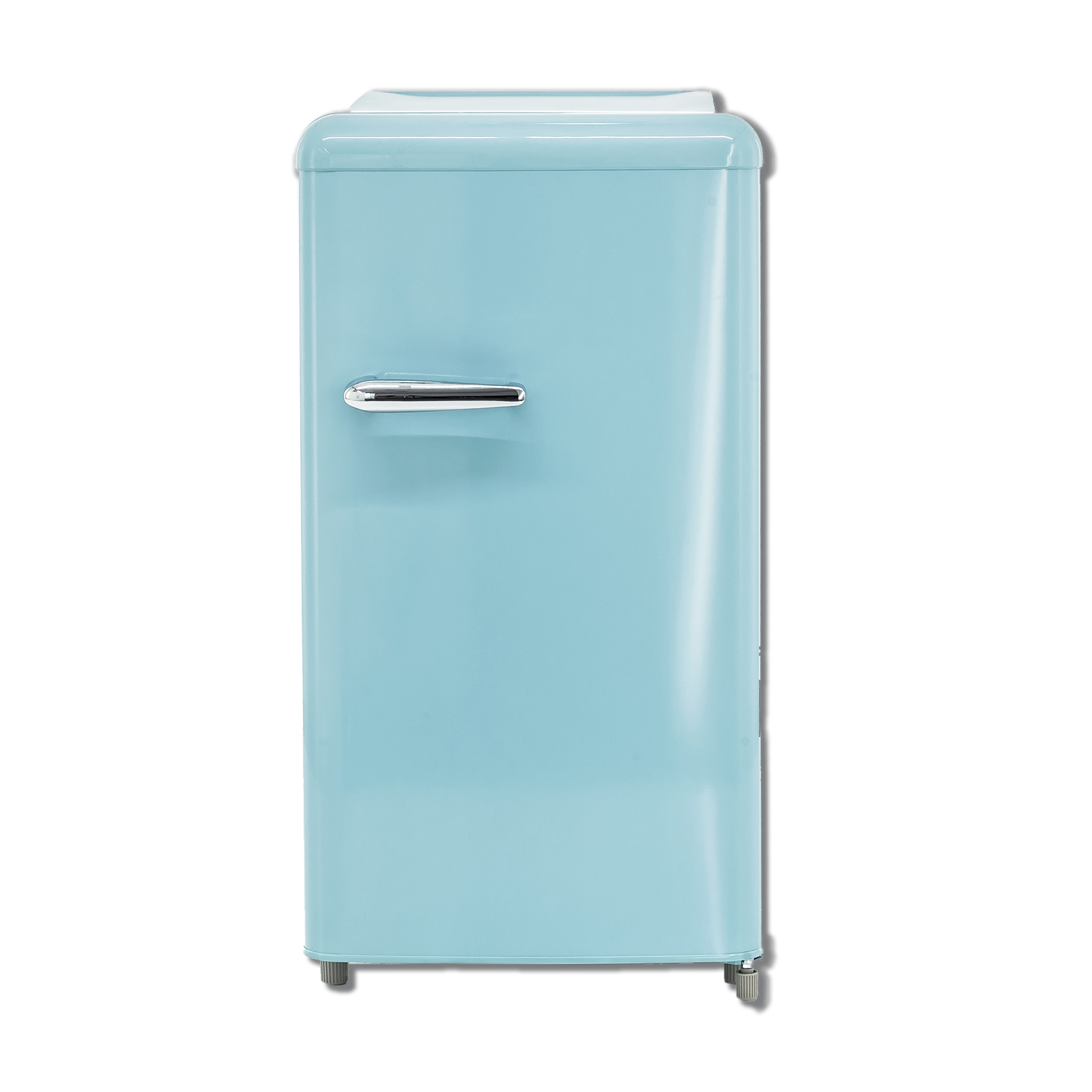 EXQUISIT Kühlschrank - RKS 100-16RVA++ - taubenblau - Retrooptik