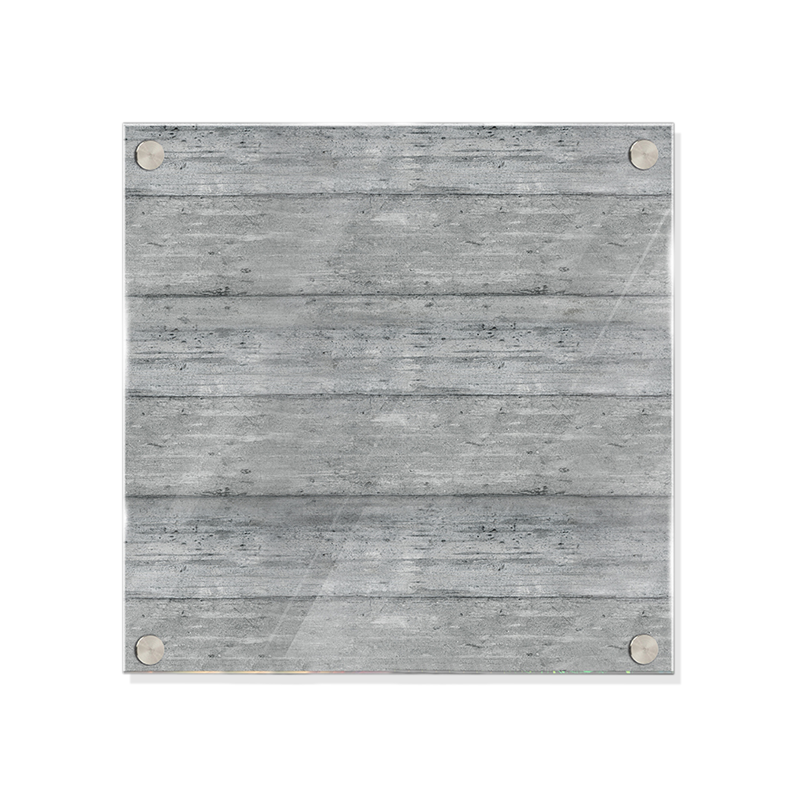 Magnettafel - grau - Beton-Optik - Glas - beschreibbar - 40x40 cm