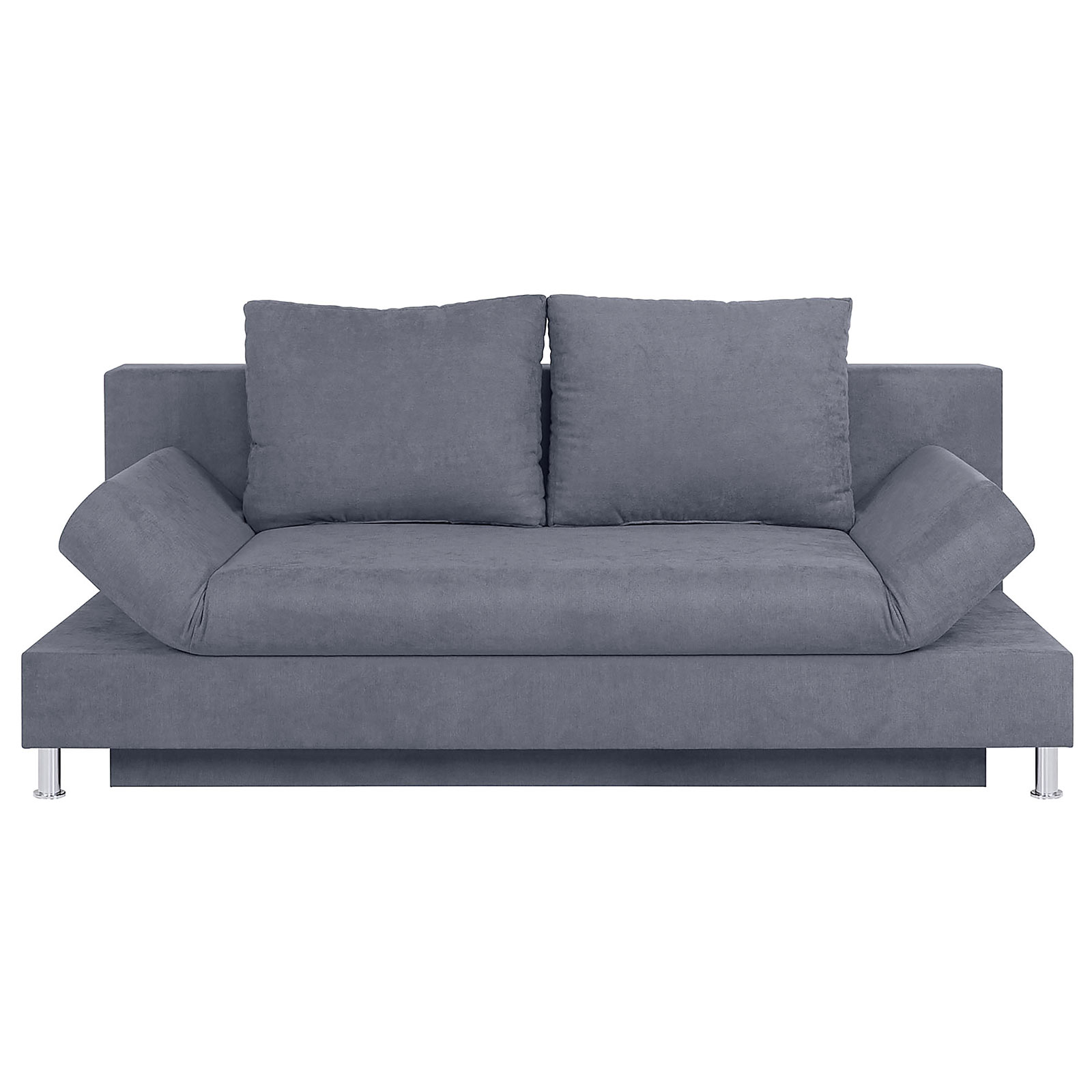 Schlafsofa - grau - Bonellfederkern
