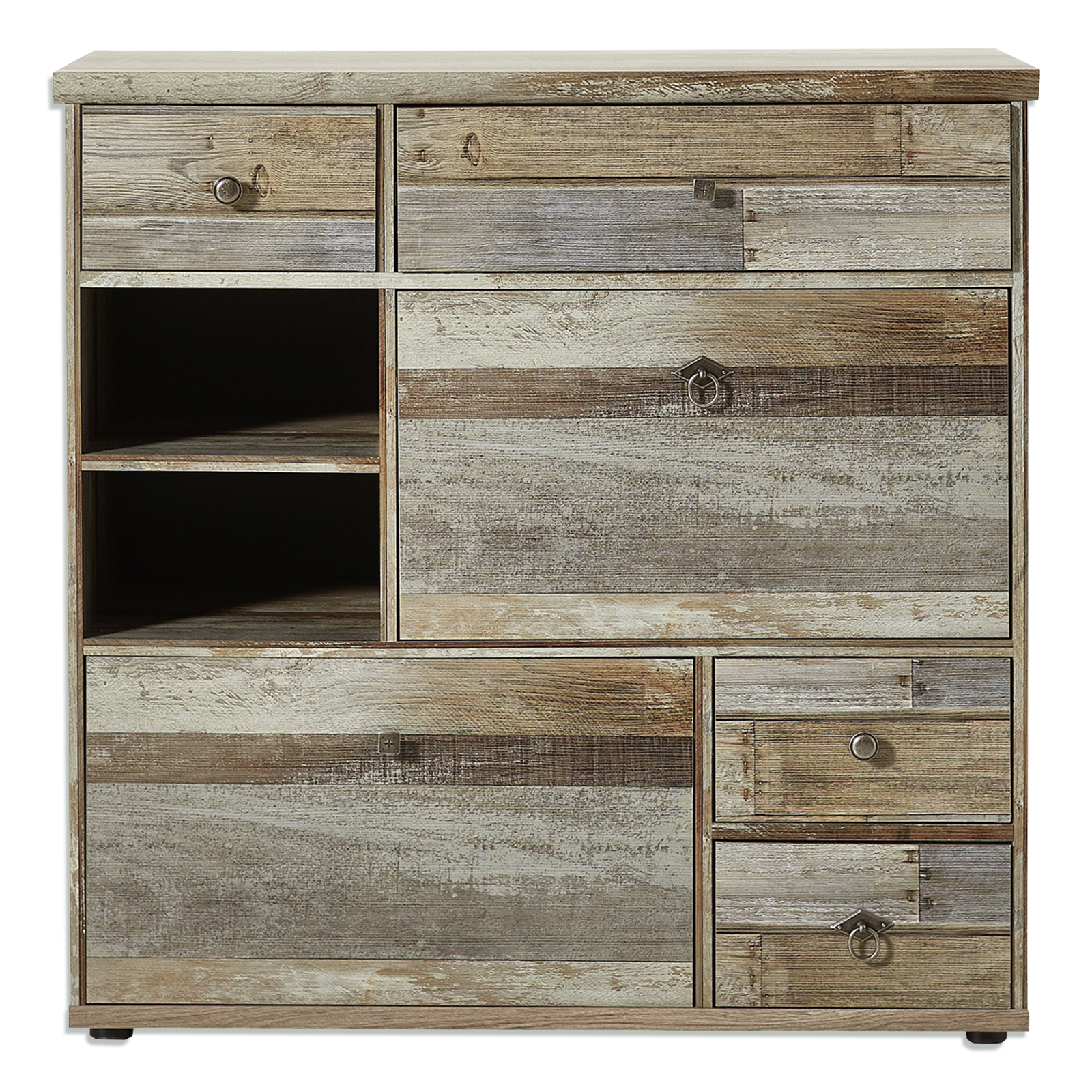 Schuhschrank - Driftwood - 99 cm breit