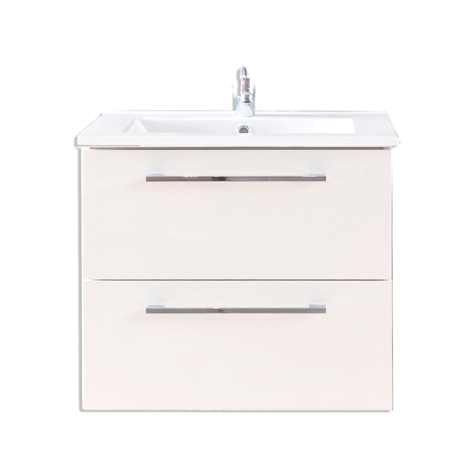 Waschbeckenunterschrank INTENSO - weiß Hochglanz - inklusive