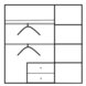 Kleiderschrank - Alpinweiß-rose - 139 cm
