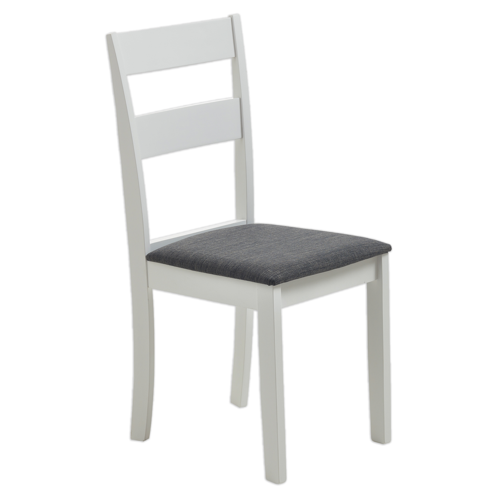 Stuhl CLARA - grau-weiß lackiert - Massivholz