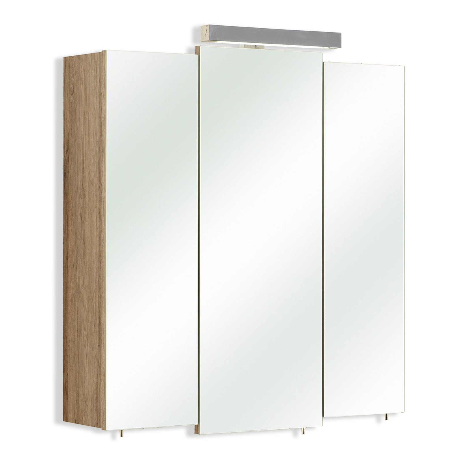 LED-Spiegelschrank - Sanremo Eiche Terra - 68 cm