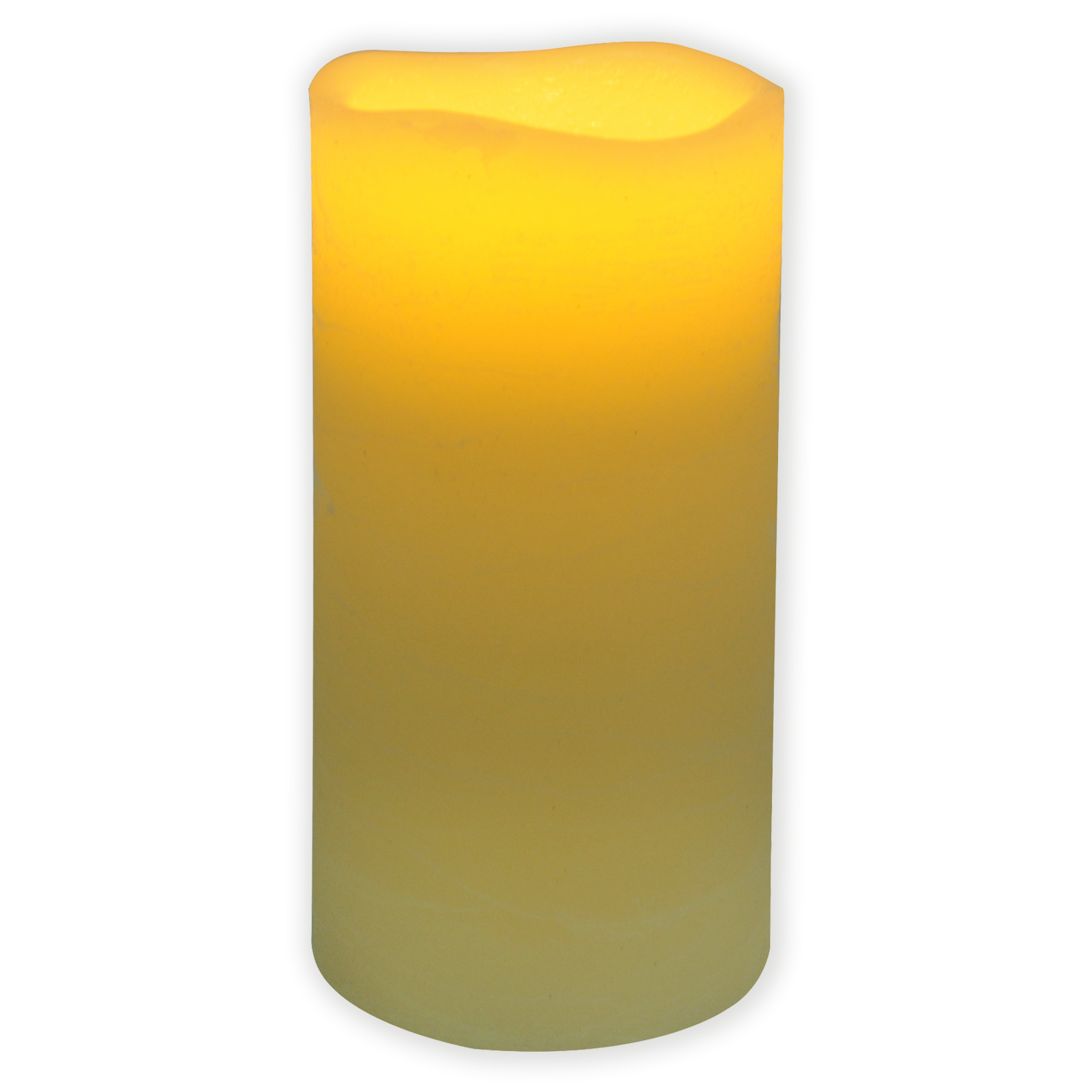 LED-Kerze - creme - mit Flackereffekt - 15 cm