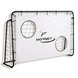 Fußballtor - weiß-schwarz - mit Torwand