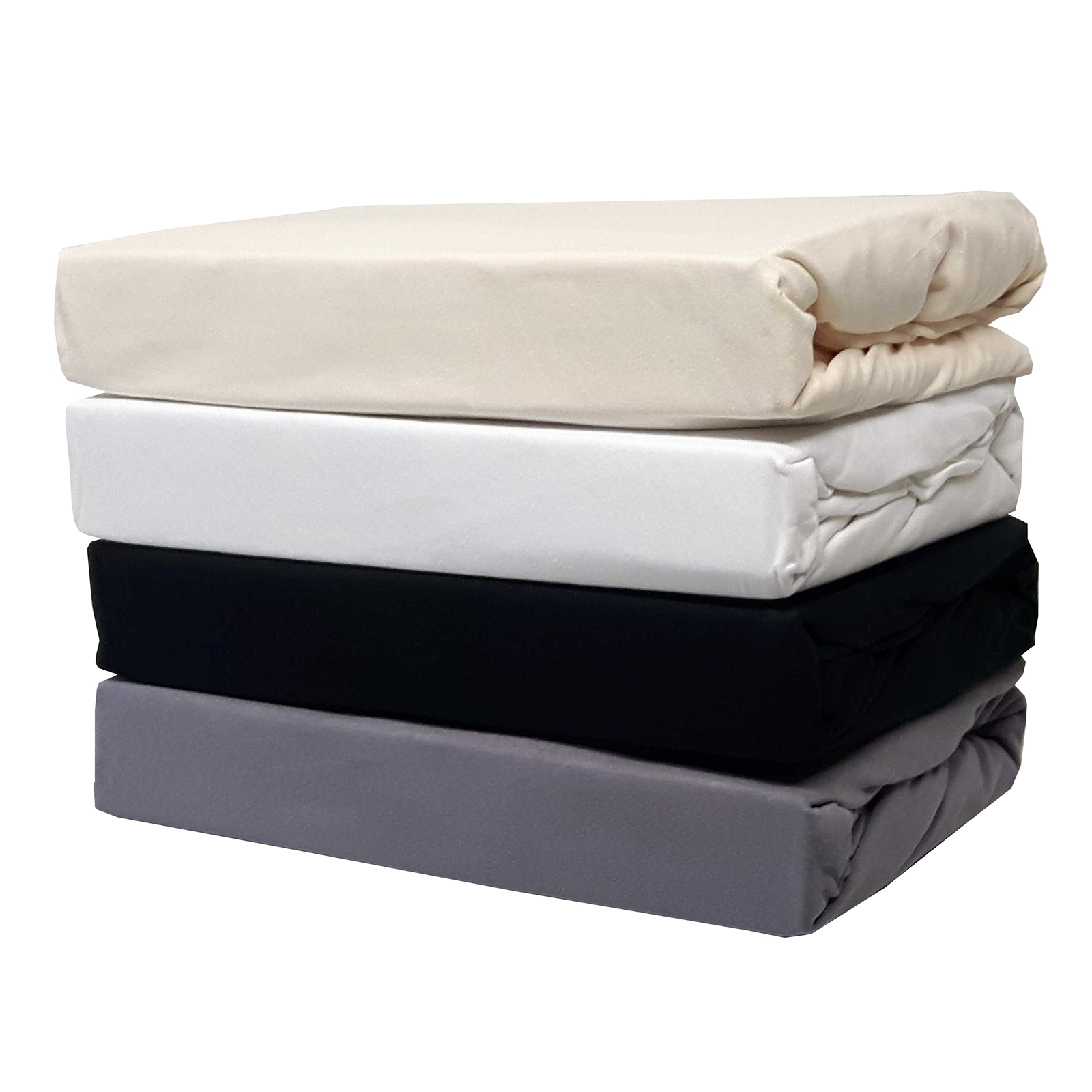 Ella@HOME Jersey-Boxspring-Spannbettlaken - weiß - 180x200 cm