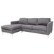 Ecksofa - grau - Recamiere links