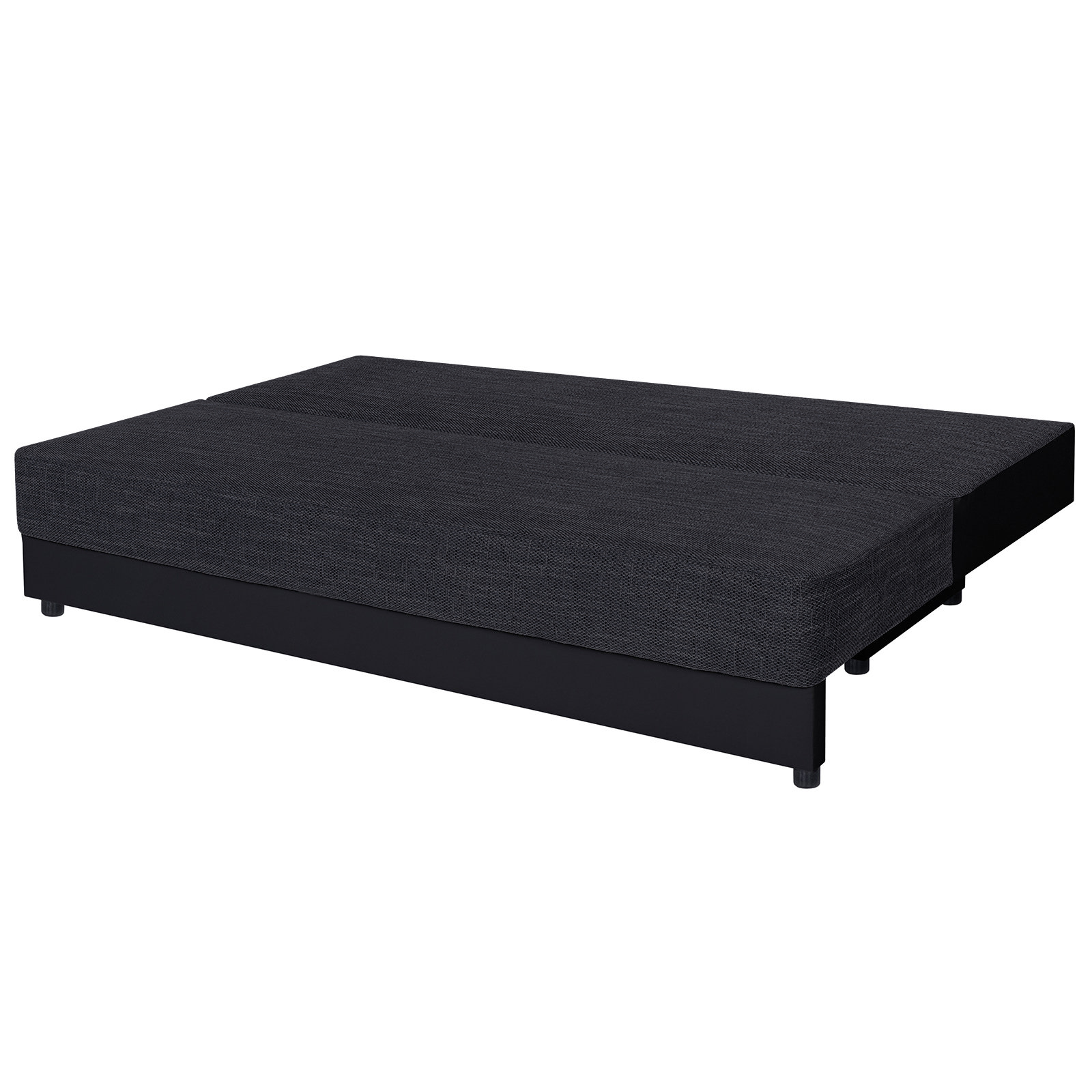 Boxspringsofa - schwarz - Dauerschläfer