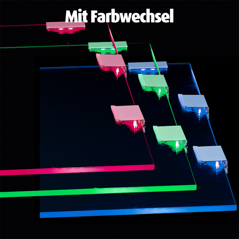 5-teiliges LED-Clip-Set - Farbwechselfunktion