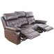 3-Sitzer Sofa - dunkelbraun - Kunstleder - Relaxfunktion