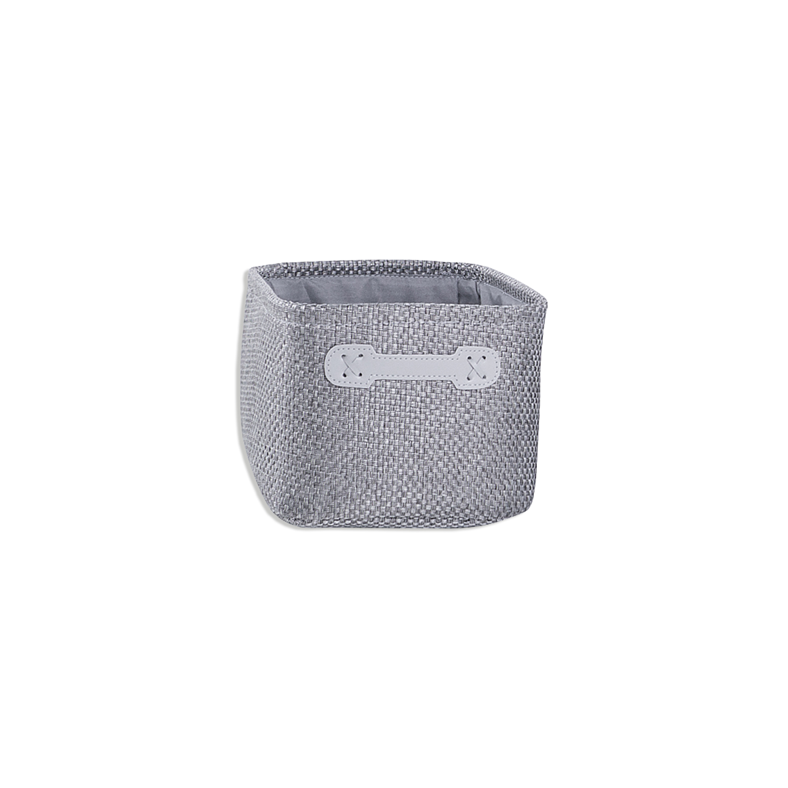 Aufbewahrungsbox - grau - Jute - Größe S