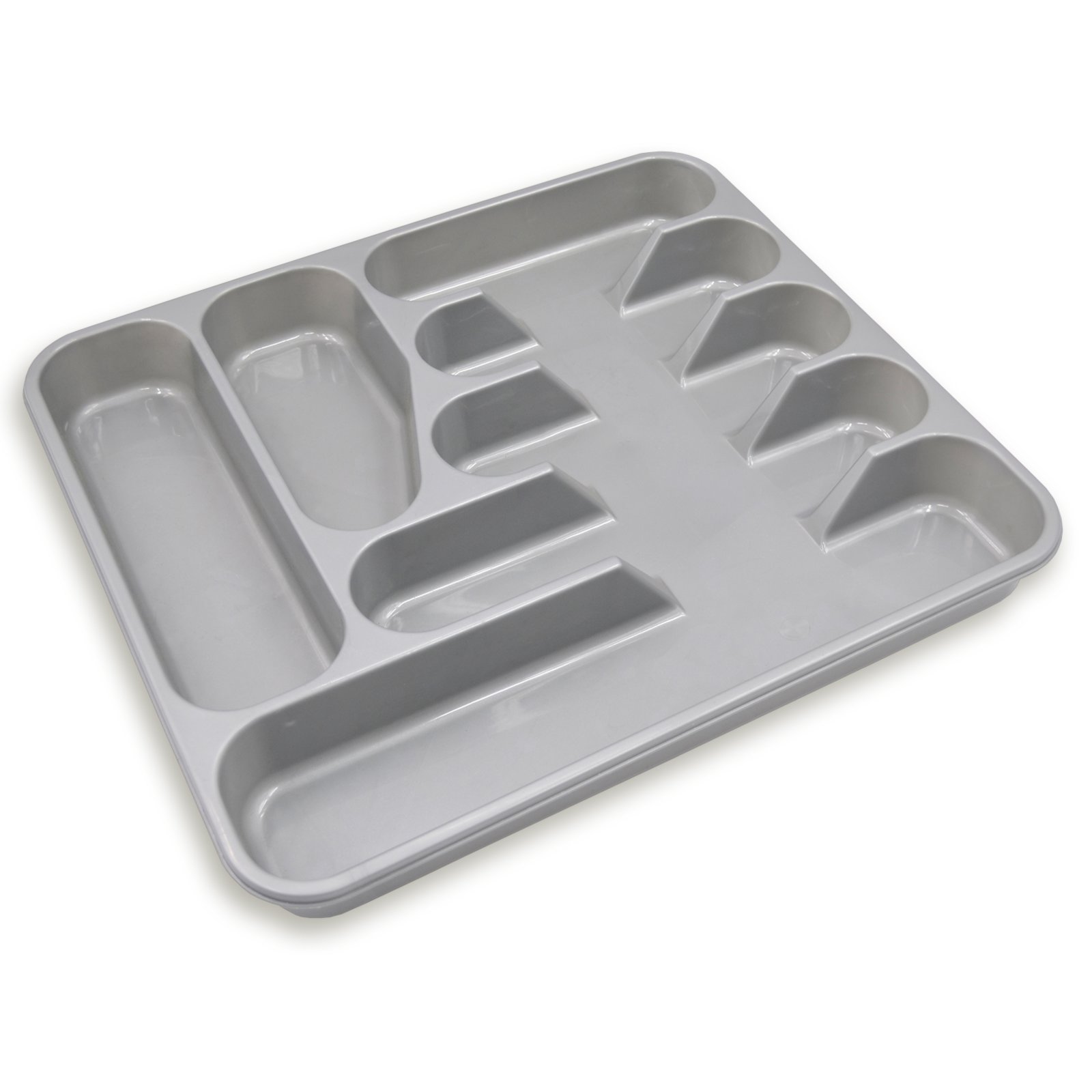 Besteckeinsatz - silber - 7 Fächer | Küchenschrank-Zubehör