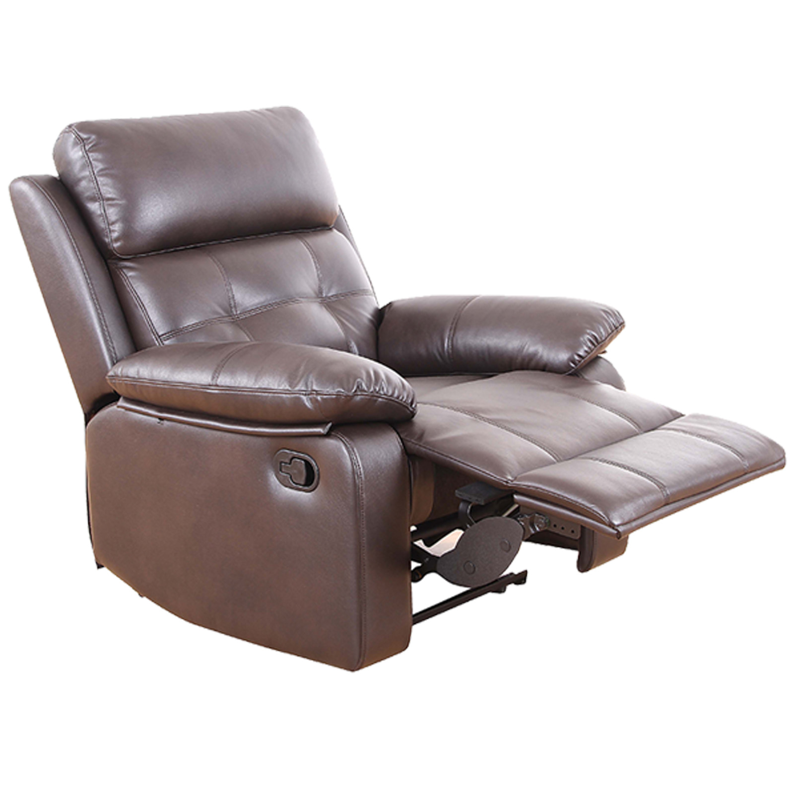 TV-Sessel - dunkelbraun - Kunstleder - Relaxfunktion
