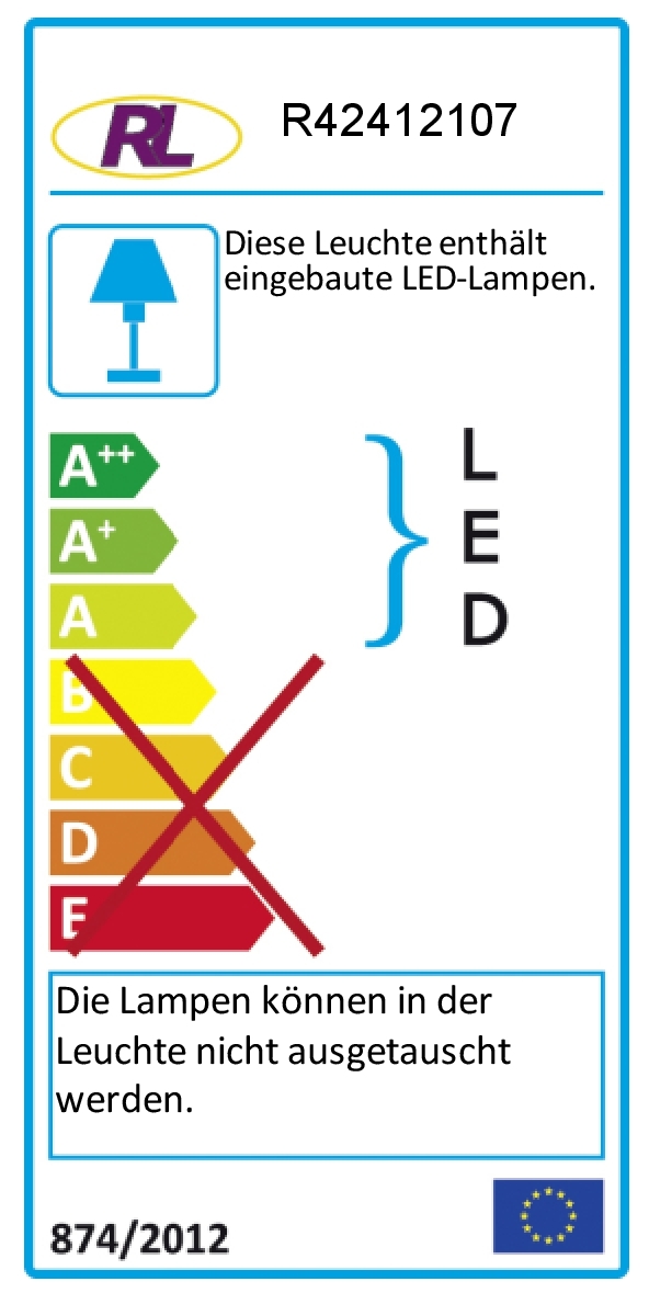 LED-Stehleuchte - Nickel-matt - 180 cm hoch