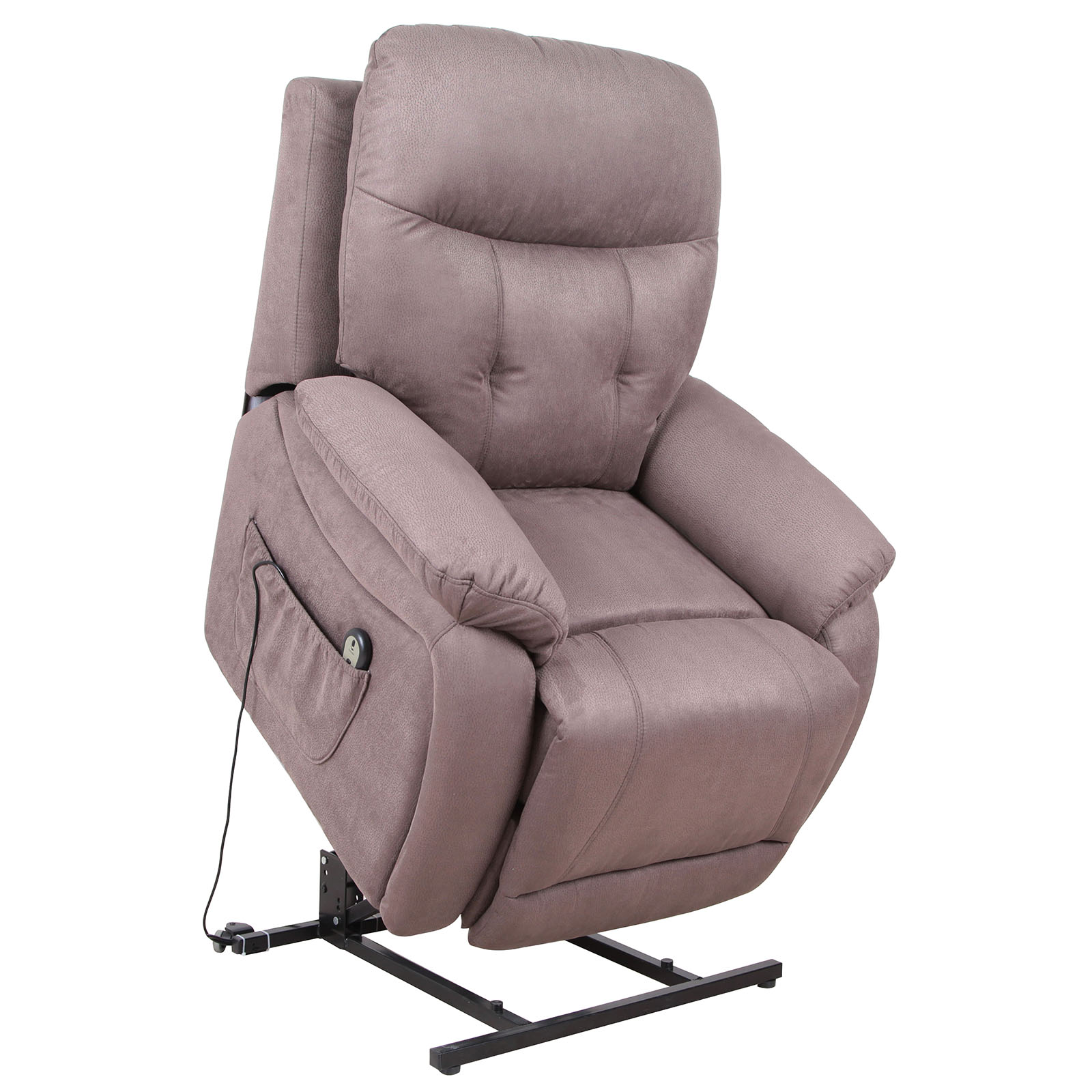 TV-Sessel - braun - mit Aufstehhilfe