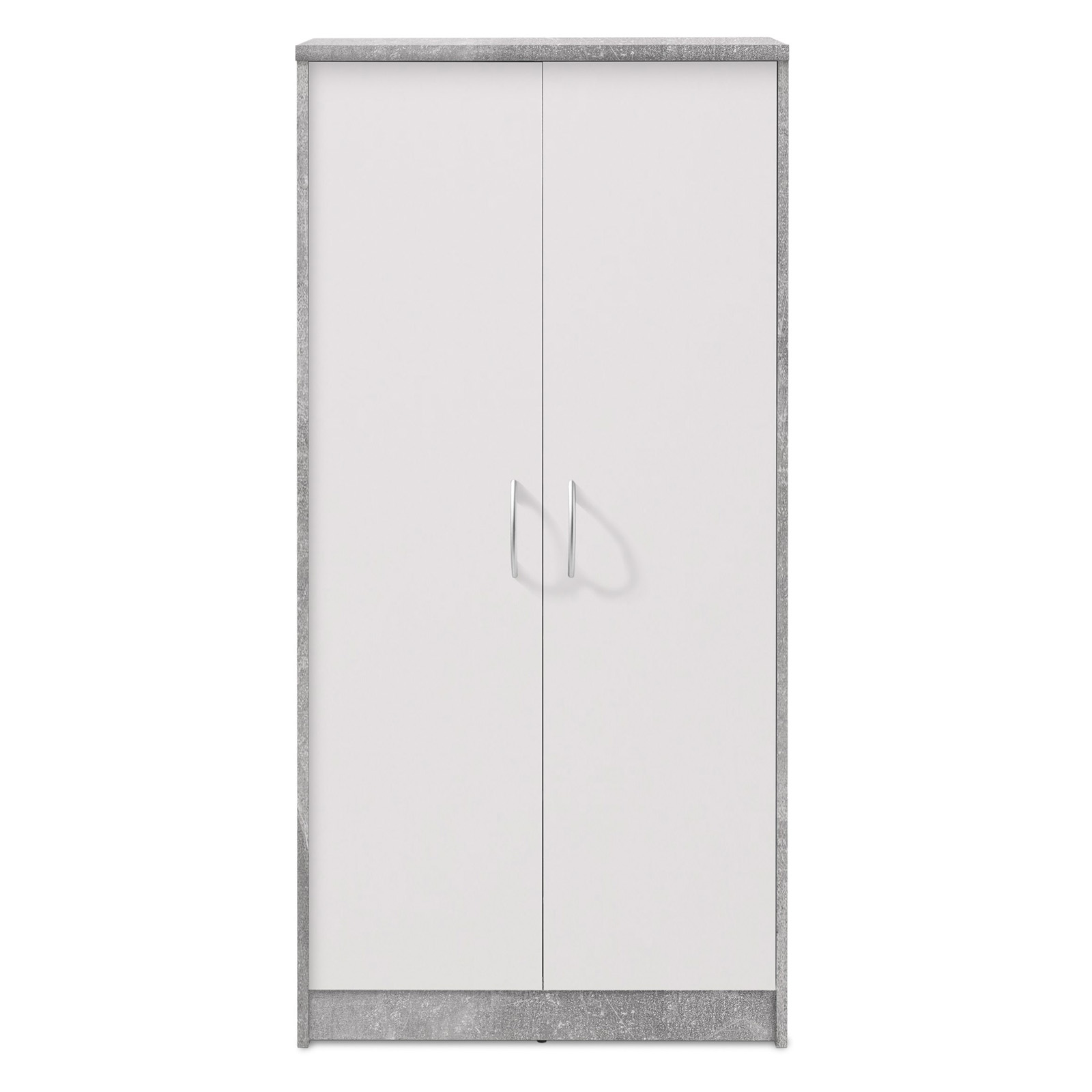 Schrank - Beton-weiß - 148 cm hoch