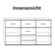 Sideboard - Pinie weiß - 178 cm breit