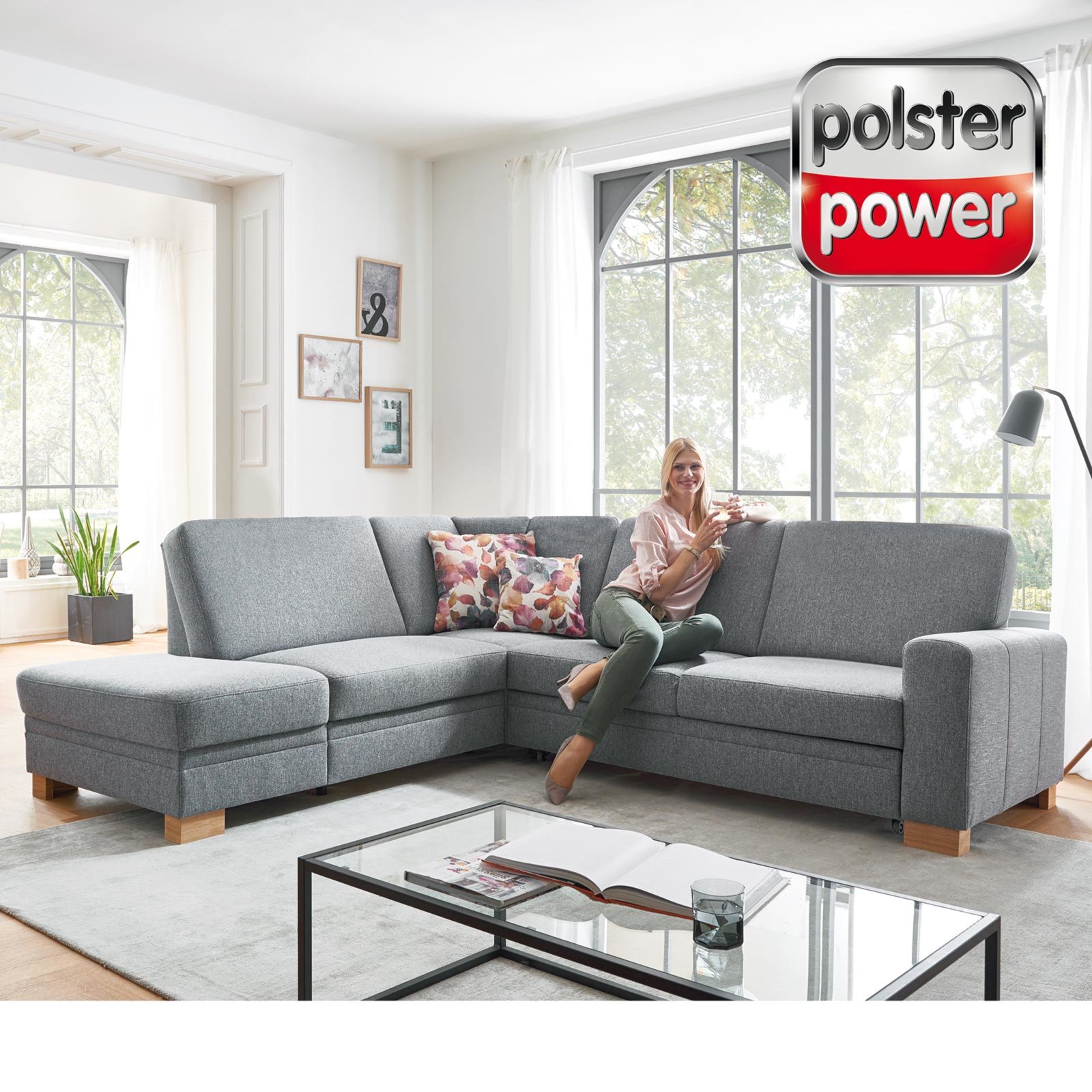 Angebot Roller polsterpower Ecksofa grau verschiedene
