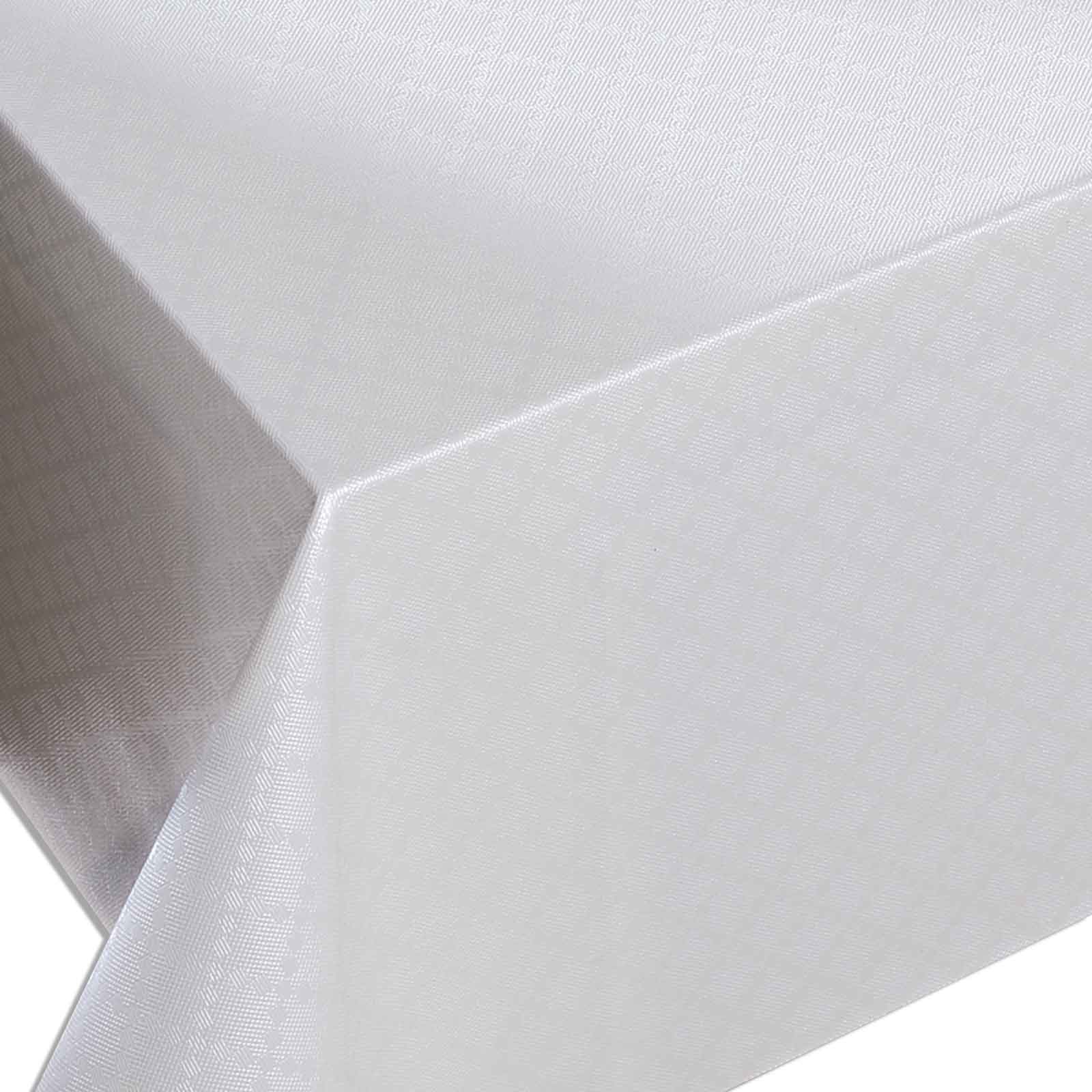 Tischdecke - weiß - 140 cm breit