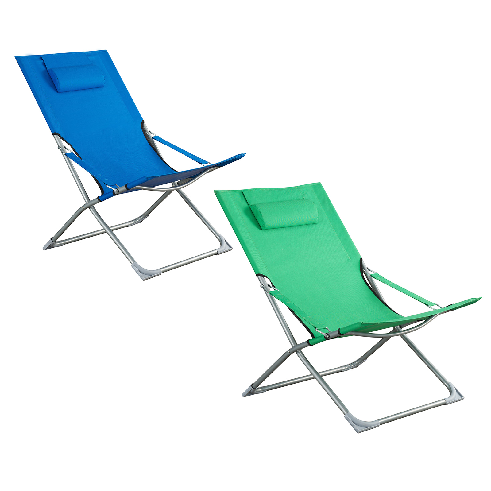 Gardiola Strandstuhl - blau oder grün - farbig sortiert