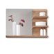 Wandboard mit Spiegel - Nussbaum-Touchwood