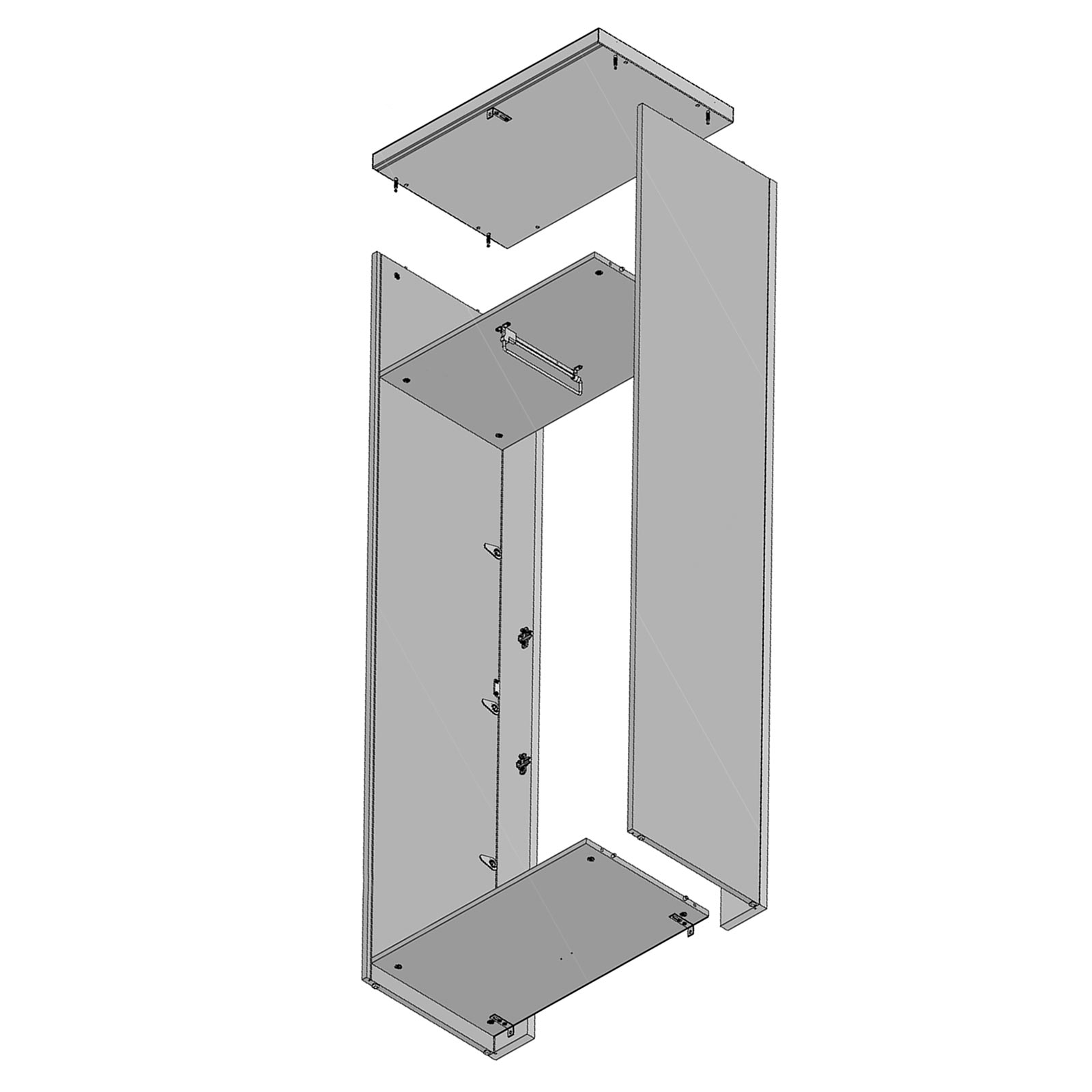 Garderobenschrank - Sonoma Eiche - 70 cm breit