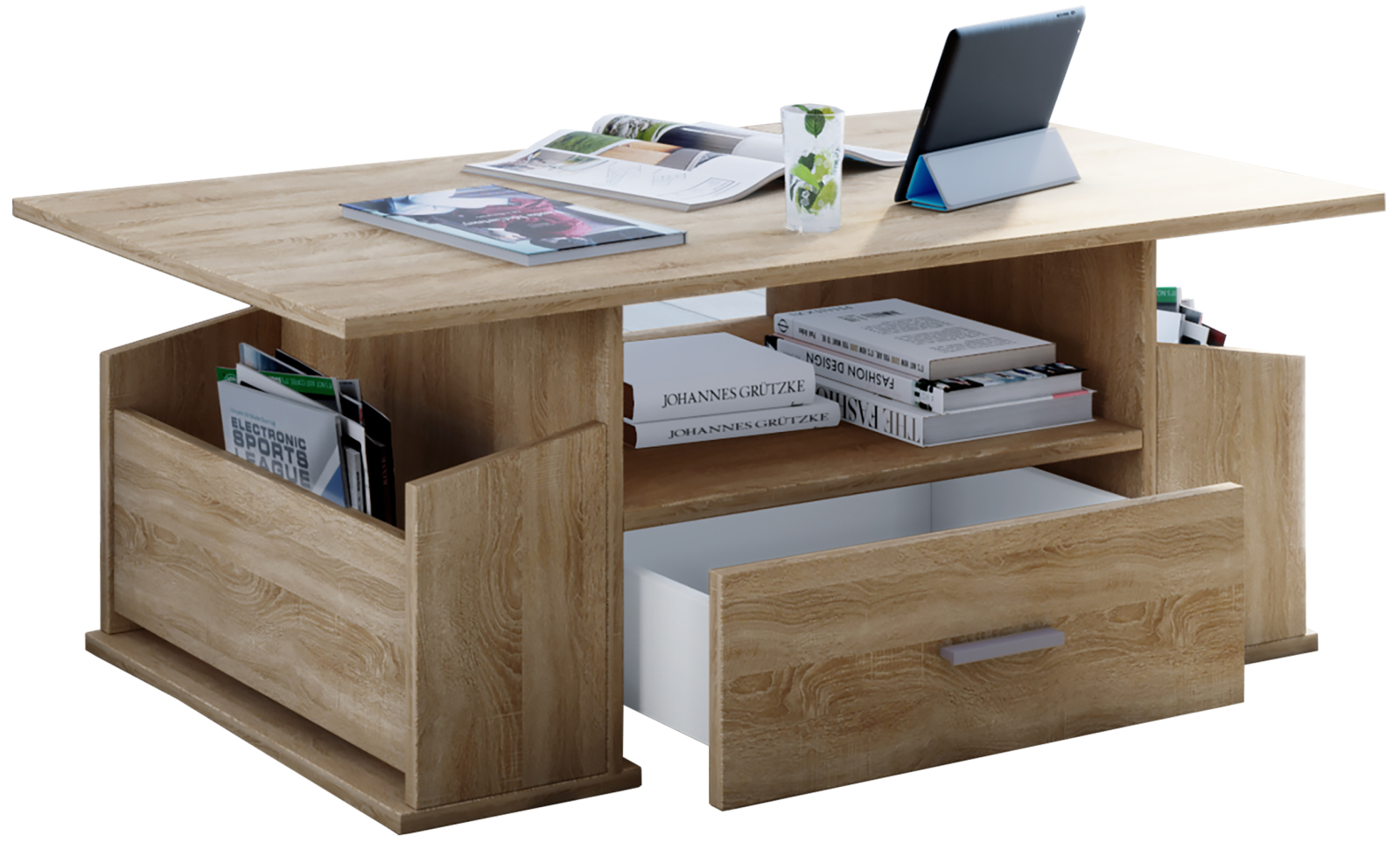 Couchtisch JUNATA - Sonoma-Eiche - 115 cm breit