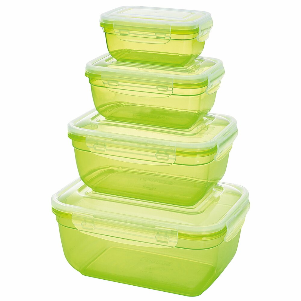 Vorratsdosen-Set - grün - rechteckig | Vorratsdosen & Gläser | Dosen
