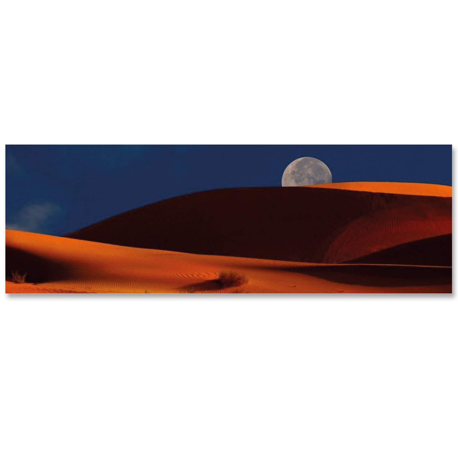 wohnzimmer blau orange:Leinwandbild DESERT MOON – orange-blau – 50×150 cm wohnzimmer blau orange:Leinwandbild DESERT MOON – orange-blau – 50×150 cm